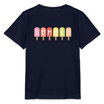 Sommer - Stanley/Stella Kinder T-Shirt MINI CREATOR  - Navy - Vorne - Kain (125cm)