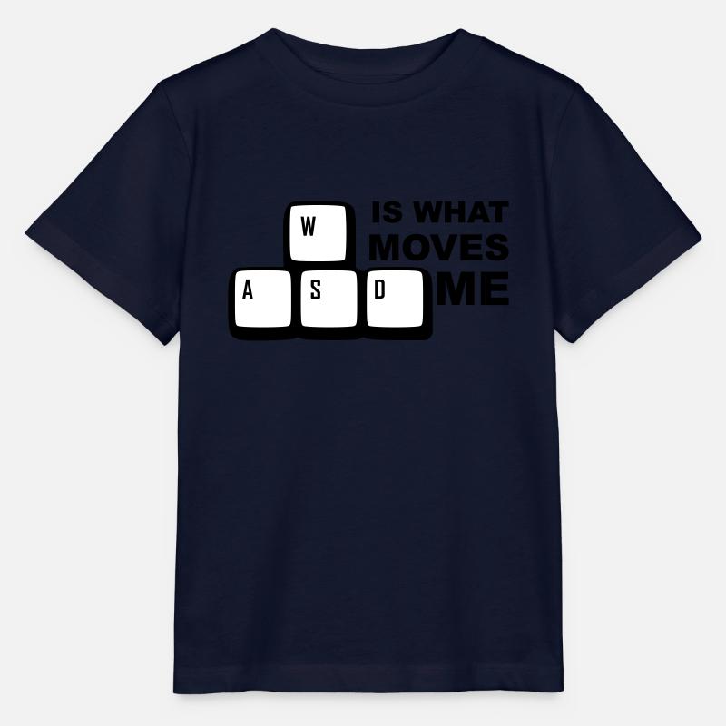 WASD is what moves me - Stanley/Stella Kinder T-Shirt MINI CREATOR  - Navy
