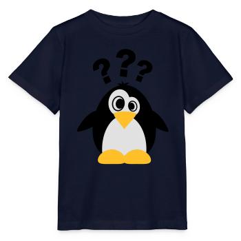 Dummer Pinguin - Stanley/Stella Kinder T-Shirt MINI CREATOR  - Navy - Vorne - Kain (125cm)