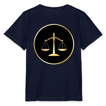 rechtsanwalt anwalt lawyer judge richter law justi - Stanley/Stella Kinder T-Shirt MINI CREATOR  - Navy - Vorne - Kain (125cm)