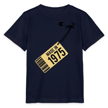 Birthday T-Shirt 1975 - Stanley/Stella MINI CREATOR Kids’ T-Shirt - navy - Front - Kain (125cm)