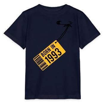 Birthday - Born in 1993 - Stanley/Stella MINI CREATOR Kids’ T-Shirt - navy - Front - Kain (125cm)