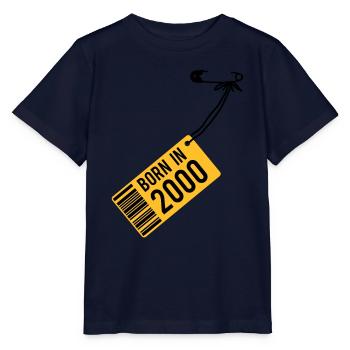 Birthday - Born in 2000 - Stanley/Stella MINI CREATOR Kids’ T-Shirt - navy - Front - Kain (125cm)
