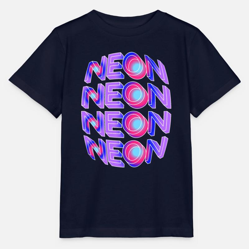 neon - Stanley/Stella MINI CREATOR Kids’ T-Shirt - navy