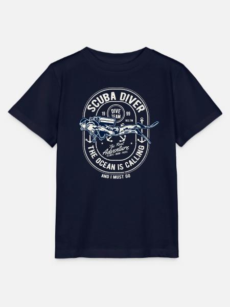 Scuba Tauchen Taucher Taucherin Shirt Geschenk - Stanley/Stella Kinder T-Shirt MINI CREATOR  - Navy
