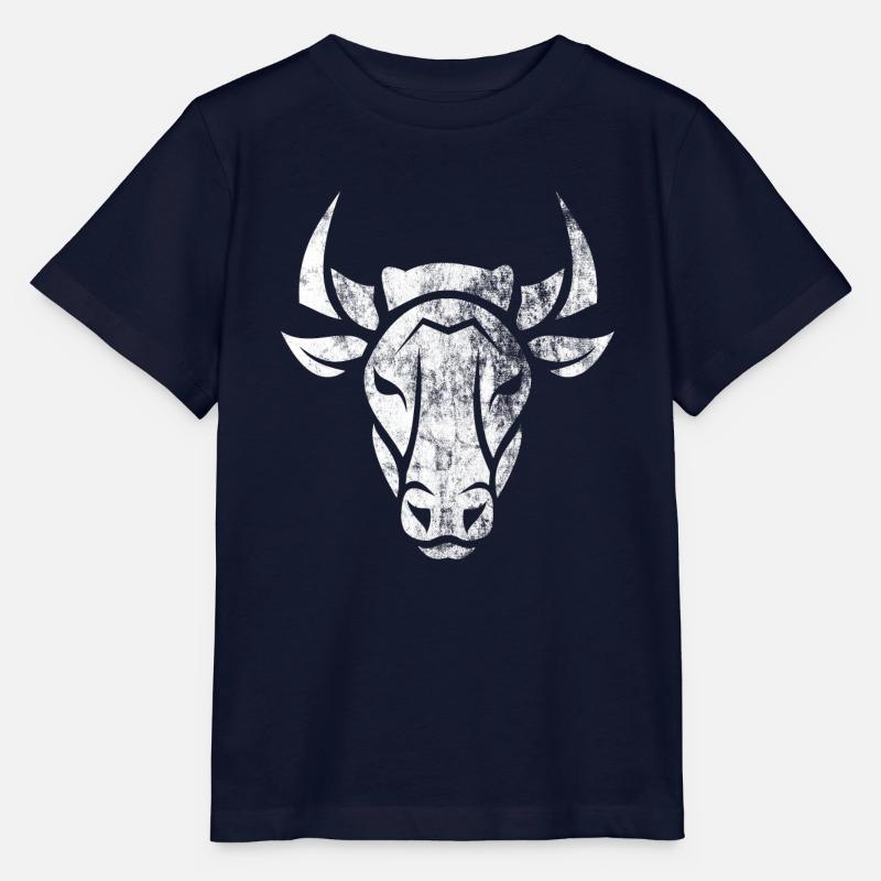 Tête de taureau - T-shirt bio MINI CREATOR Stanley/Stella Enfant - marine