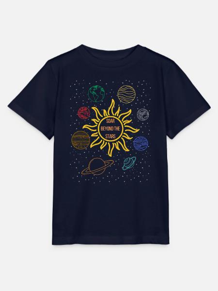 Sonne Planeten - Stanley/Stella Kinder T-Shirt MINI CREATOR - Navy