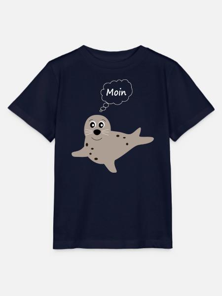 Seehund Seehunde Robbe Robben Tiere - Stanley/Stella Kinder T-Shirt MINI CREATOR - Navy