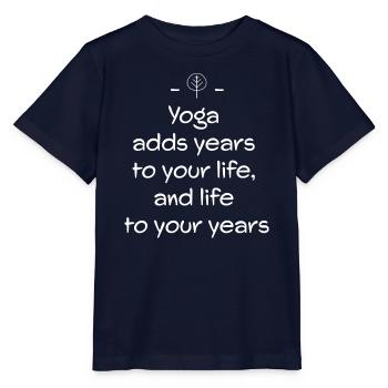 Yoga - Stanley/Stella Kinder T-Shirt MINI CREATOR  - Navy - Vorne - Kain (125cm)