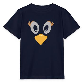 Kulleraugen Ente Cartoon Design - Stanley/Stella Kinder T-Shirt MINI CREATOR  - Navy - Vorne - Kain (125cm)
