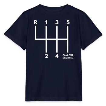 Alle Aus Dem Weg Schaltung - Stanley/Stella Kinder T-Shirt MINI CREATOR  - Navy - Vorne - Kain (125cm)