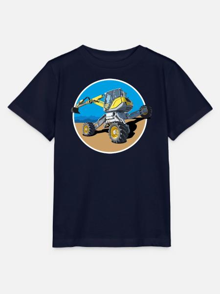 Er baggert dort wo andere Bagger niemals hinkommen - Stanley/Stella Kinder T-Shirt MINI CREATOR  - Navy