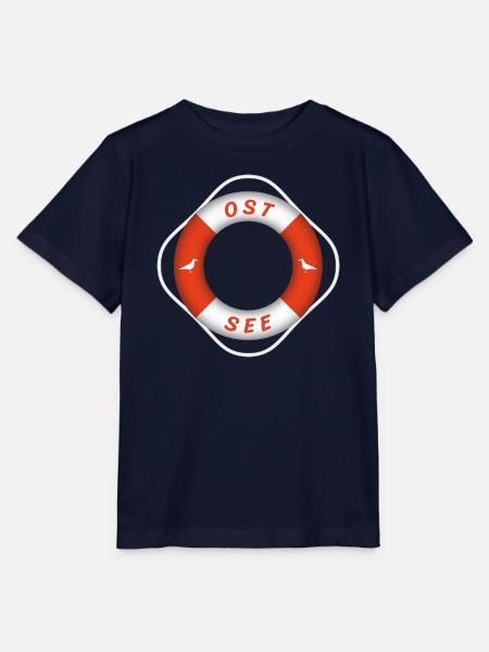 Ostsee Rettungsring Möwen Urlaub - Stanley/Stella Kinder T-Shirt MINI CREATOR - Navy