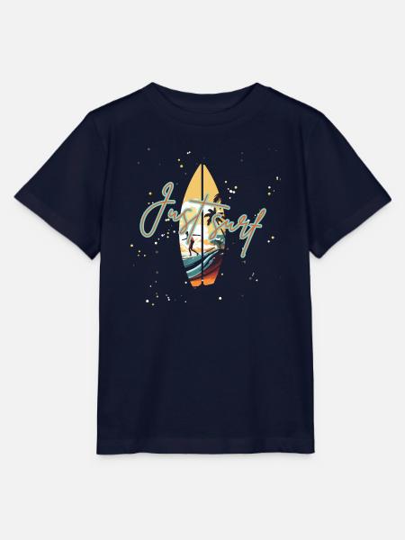 Surfer Sonnenuntergang Design - Stanley/Stella Kinder T-Shirt MINI CREATOR - Navy