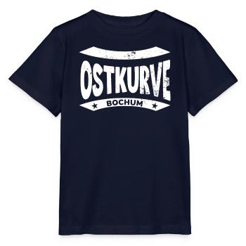 Bochumer Ostkurve Hoodie, Leidenschaft blau weiß - Stanley/Stella Kinder T-Shirt MINI CREATOR  - Navy - Vorne - Kain (125cm)