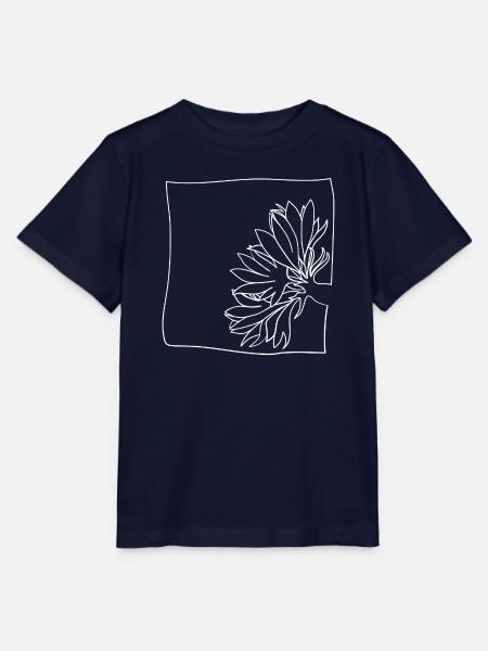 Kornblume minimalistisch - Stanley/Stella Kinder T-Shirt MINI CREATOR - Navy