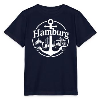 Hamburg - Stanley/Stella Kinder T-Shirt MINI CREATOR  - Navy - Vorne - Kain (125cm)