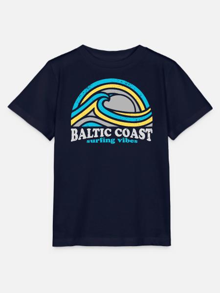 Baltic Coast Surf-Design – Ocean Blue - Stanley/Stella Kinder T-Shirt MINI CREATOR  - Navy