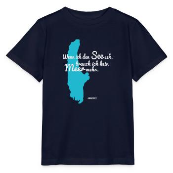 Wenn ich den See seh – Ammersee - Stanley/Stella Kinder T-Shirt MINI CREATOR  - Navy - Vorne - Kain (125cm)