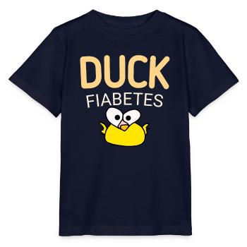 Ente Fiabetes wieder  - Stanley/Stella Kinder T-Shirt MINI CREATOR  - Navy - Vorne - Kain (125cm)