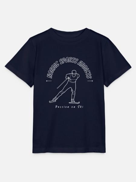 Passion on Ski - Stanley/Stella Kinder T-Shirt MINI CREATOR - Navy