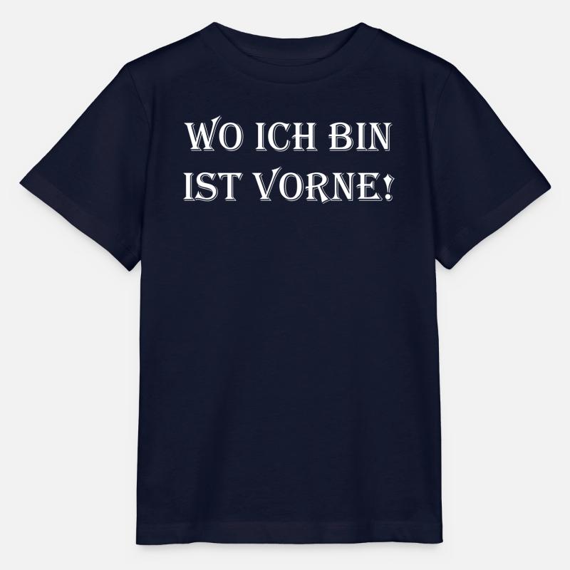Wo ich bin ist vorne – Distressed Typografie - Stanley/Stella Kinder T-Shirt MINI CREATOR  - Navy
