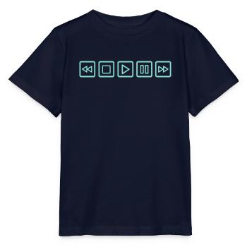 Turn the music on! - Stanley/Stella Kinder T-Shirt MINI CREATOR  - Navy - Vorne - Kain (125cm)