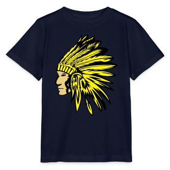 indianer - Stanley/Stella Kinder T-Shirt MINI CREATOR  - Navy - Vorne - Kain (125cm)