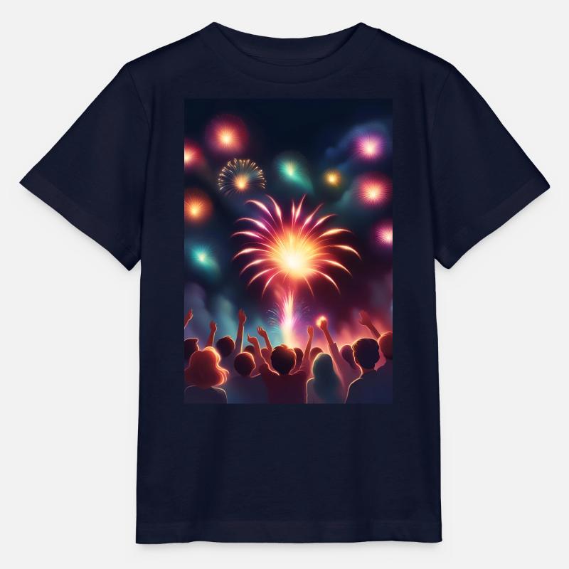 Superbe feu d’artifice - T-shirt bio MINI CREATOR Stanley/Stella Enfant - marine