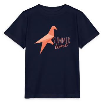 Summertime - Stanley/Stella Kinder T-Shirt MINI CREATOR  - Navy - Vorne - Kain (125cm)