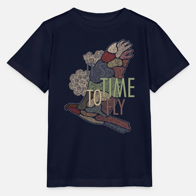 It's Time to Fly... - Stanley/Stella Kinder T-Shirt MINI CREATOR  - Navy
