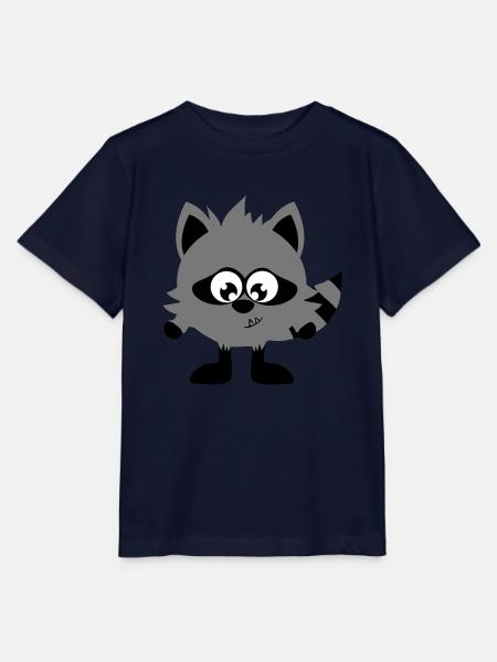Monstamoon - Waschbärimon - Stanley/Stella Kinder T-Shirt MINI CREATOR - Navy
