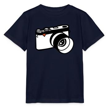 Kamera - Stanley/Stella Kinder T-Shirt MINI CREATOR  - Navy - Vorne - Kain (125cm)