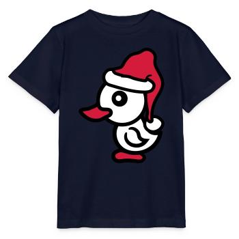Noël Noël Père Noël Salutations d'hiver - T-shirt bio MINI CREATOR Stanley/Stella Enfant - marine - Devant - Kain (125cm)