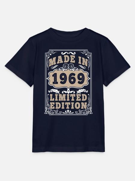 Original 1969 Vintage Vintage Retro Geburtstag - Stanley/Stella Kinder T-Shirt MINI CREATOR - Navy