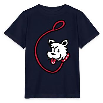 Laisse pour chien 3 - T-shirt bio MINI CREATOR Stanley/Stella Enfant - marine - Devant - Kain (125cm)