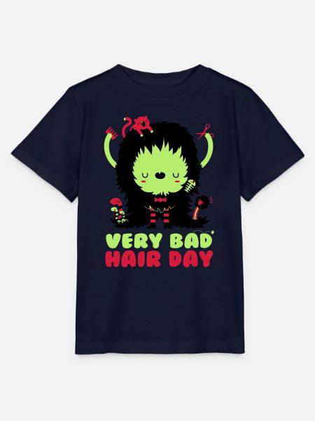 bad_hair_day - T-shirt bio MINI CREATOR Stanley/Stella Enfant - marine