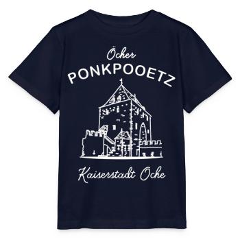 Öcher Ponkpooetz, Aachen Ponttor, Öcher Platt - Stanley/Stella Kinder T-Shirt MINI CREATOR  - Navy - Vorne - Kain (125cm)