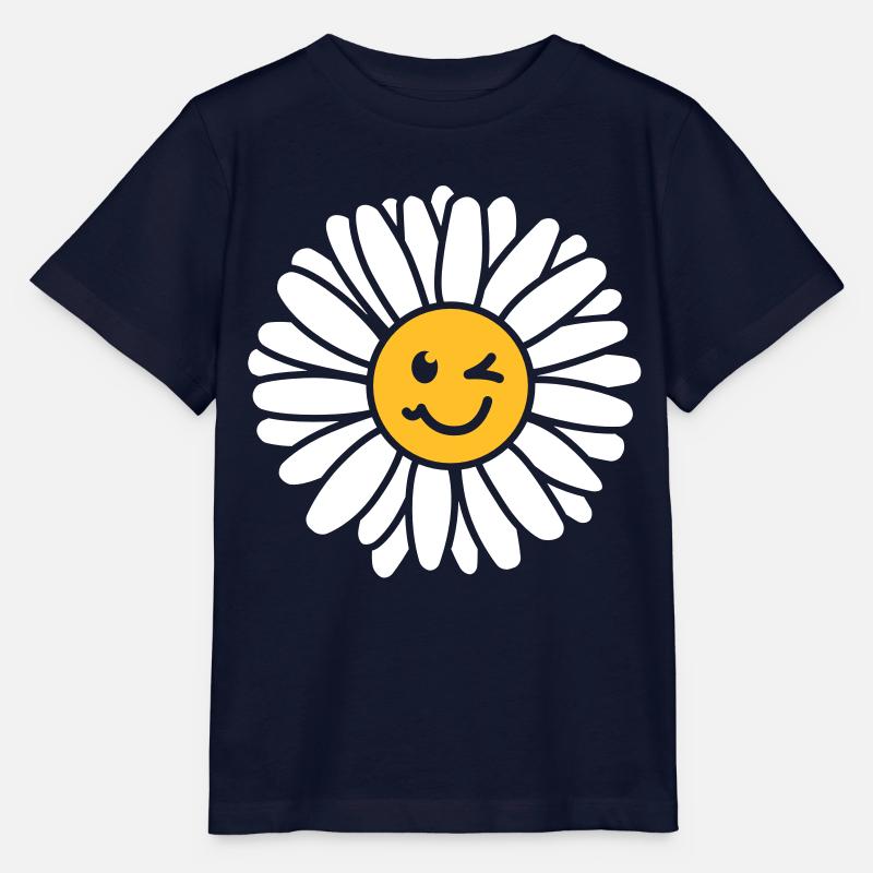 Gänseblümchen - Maßliebchen - Tausendschön - Stanley/Stella Kinder T-Shirt MINI CREATOR  - Navy