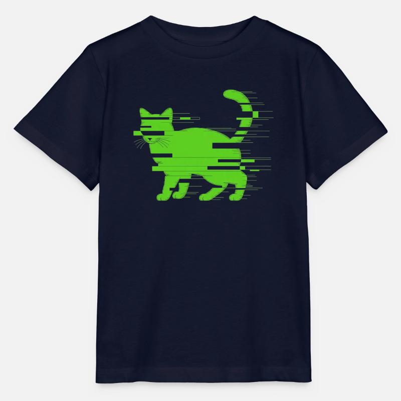 Glitch Chat - T-shirt bio MINI CREATOR Stanley/Stella Enfant - marine
