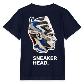 Sneakerhead – Sneaker-Liebhaber und Sammler - Stanley/Stella Kinder T-Shirt MINI CREATOR  - Navy - Vorne - Kain (125cm)