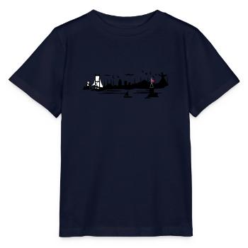 silhouette istanbul - T-shirt bio MINI CREATOR Stanley/Stella Enfant - marine - Devant - Kain (125cm)