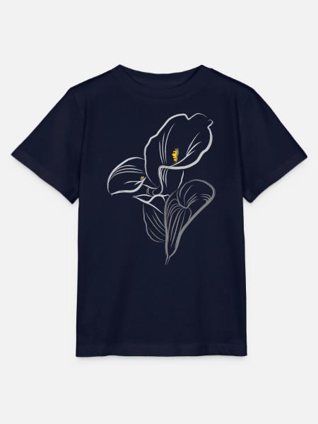 CALLA YELLOW-GREY - Stanley/Stella Kinder T-Shirt MINI CREATOR  - Navy