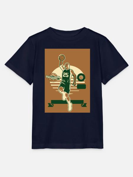 Basketball Champions CS2 - Stanley/Stella Kinder T-Shirt MINI CREATOR - Navy