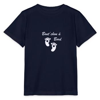 Bout'chou à Bord ! - T-shirt bio MINI CREATOR Stanley/Stella Enfant - marine - Devant - Kain (125cm)