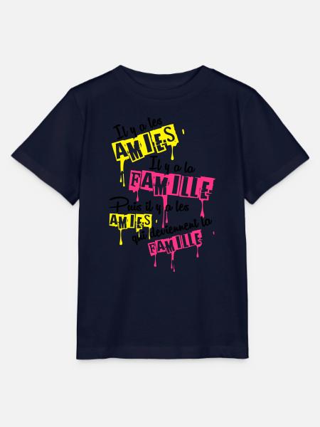 les amies la famille - T-shirt bio MINI CREATOR Stanley/Stella Enfant - marine