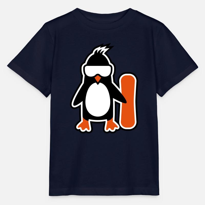 penguin - Stanley/Stella MINI CREATOR Kids’ T-Shirt - navy