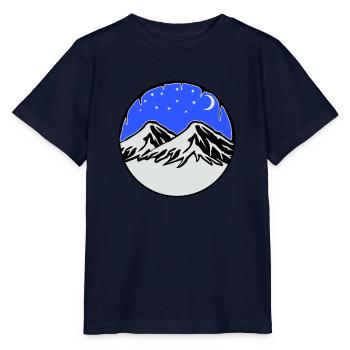 Ciel étoilé montagnes - T-shirt bio MINI CREATOR Stanley/Stella Enfant - marine - Devant - Kain (125cm)