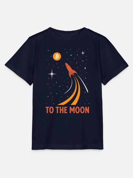 Bitcoin zum Mond - Stanley/Stella Kinder T-Shirt MINI CREATOR  - Navy