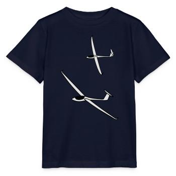 gliding glider pilot - T-shirt bio MINI CREATOR Stanley/Stella Enfant - marine - Devant - Kain (125cm)